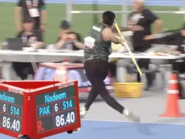 Arshad Nadeem Won Gold Medal Asian Athletics Championships