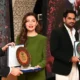 Mahira Khan Humayun Saeed Awarded Honorary Shields in Dubai