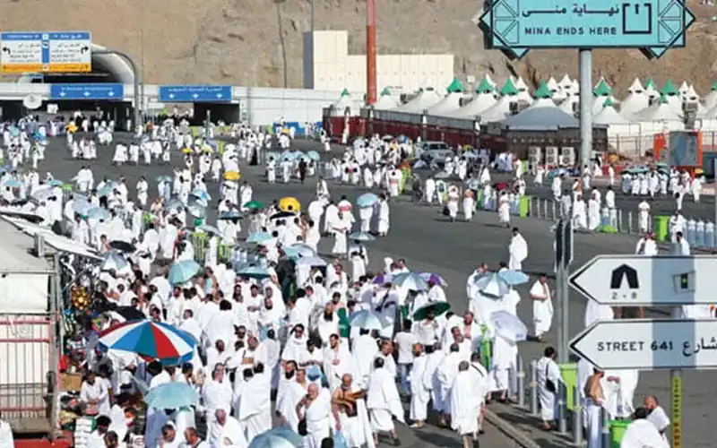 Hajj 2025 Today Pilgrims Going Mina