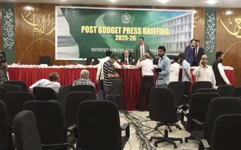 Journalists walked out post budget press conference