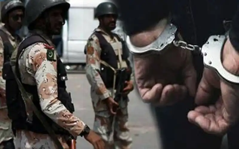 Karachi Rangers and police arrested suspect Musa Colony