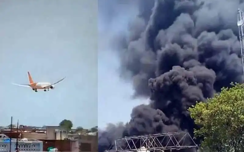 Passenger Plane Crashed Ahmedabad Airport in India
