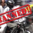 Ban on Pillion Riding in karachi