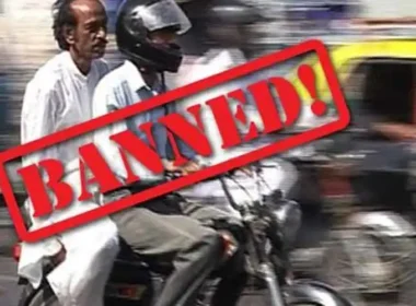 Ban on Pillion Riding in karachi