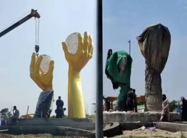 Model Covered After Public Backlash in Islamabad.