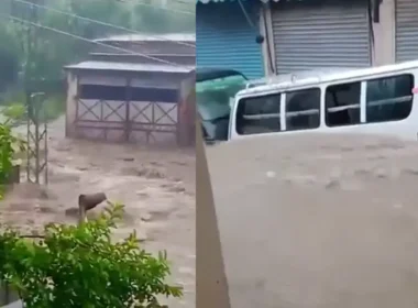 Cloudburst and landslide cause destruction in Swabi