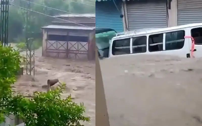 Cloudburst and landslide cause destruction in Swabi