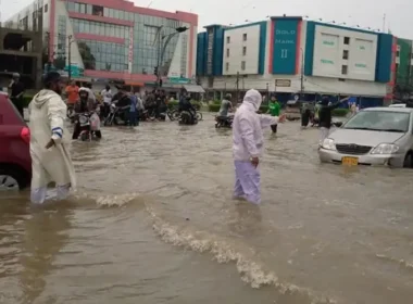 How much damage was caused by the recent rains in Karachi?