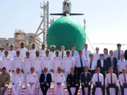Pakistan Navy's third Hangor-class submarine launched in China