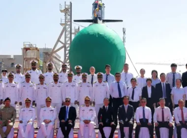 Pakistan Navy's third Hangor-class submarine launched in China