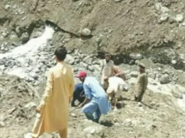 Volunteers died after buried under debris due to a landslide in Gilgit