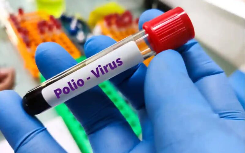 What was the number of polio cases across the country in 2025?