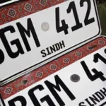 Ajrak Number plate