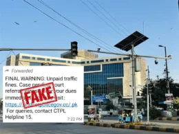 Fake messages paying traffic challans and fines immediately