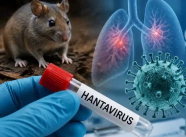 What is hantavirus and what animal does it spread from?