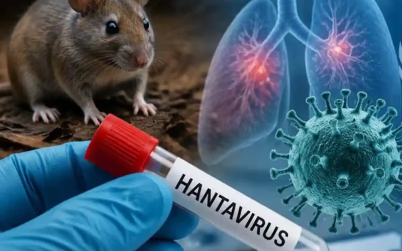 What is hantavirus and what animal does it spread from?