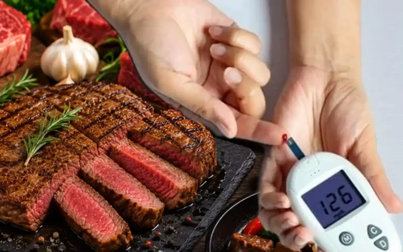 Does beef increase the risk of diabetes and high blood sugar?