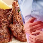 What precautions are needed when eating meat?