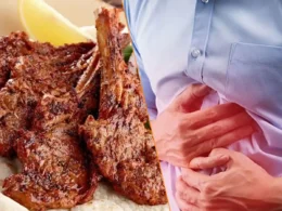 What precautions are needed when eating meat?
