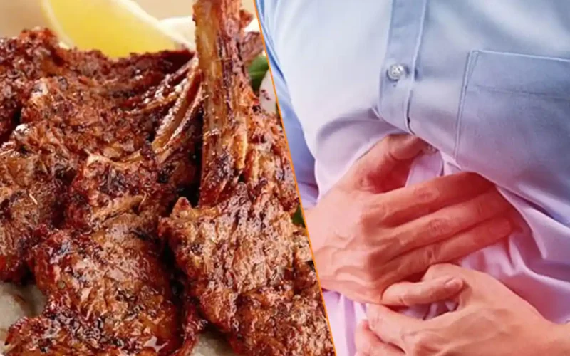 What precautions are needed when eating meat?